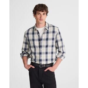 NWT Madewell Lightweight Flannel Button-Up Shirt in Oatmeall size Medium